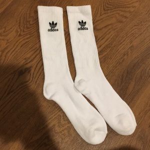 Adidas White Crew Socks